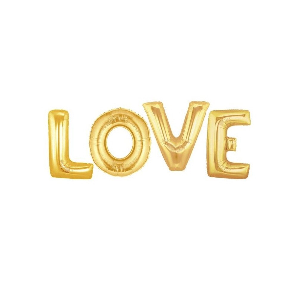 Pachet litere LOVE 41 cm auriu, Anagram